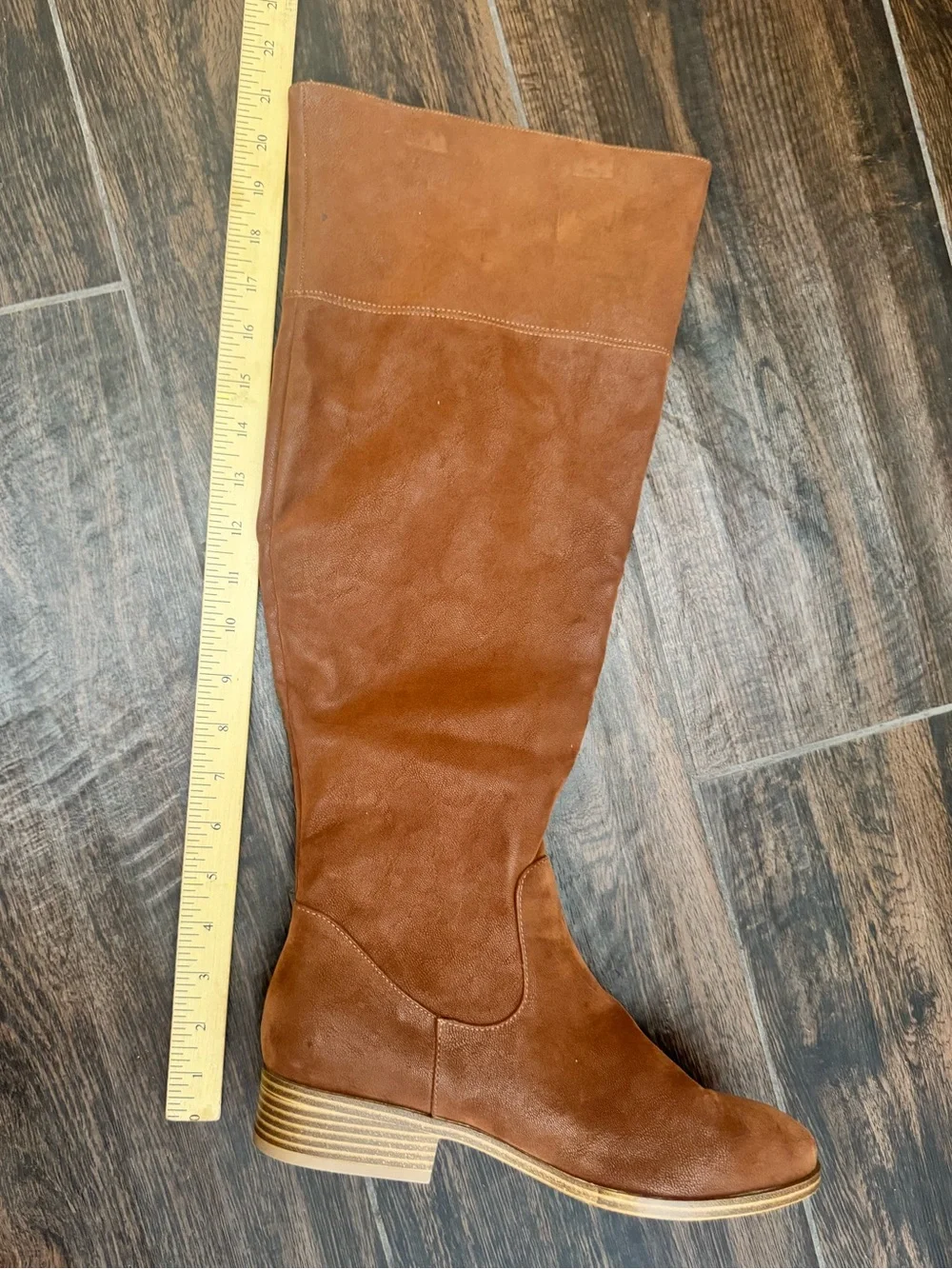MIA Carsyn Brown Faux Leather Over-The-Knee Boots Size 9.5 NWT